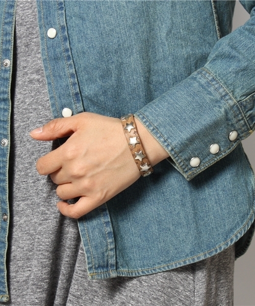 ROSE BUD(ローズバッド)の「(B.BELT)BB6026L04 BRACELET(ブレスレット・レディース・ブラック/ブラウン/ライトブラウン・ONE SIZE)」の6枚目の写真
