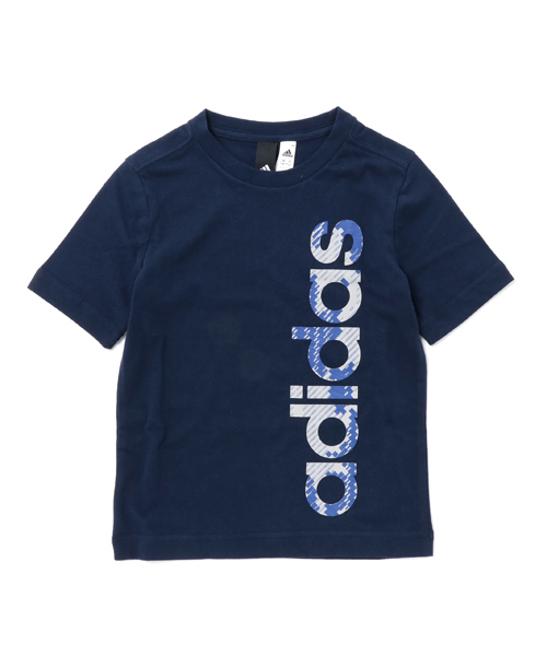 adidas（アディダス）の「Boys ESS グラフィックリニアロゴ Tシャツ（Tシャツ/カットソー・キッズ・レッド/ブラック/ホワイト/ネイビー・130/140/110/120/150/160）」の3枚目の写真