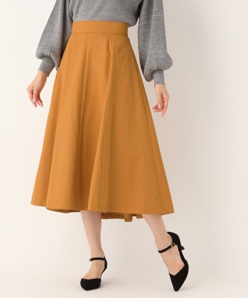 A part by（アパートバイ）の「TCNグログランフレアスカート 770686 （スカート・レディース・グリーン/アイボリー/マスタード/キャメル/パープル/ピンク・LARGE/MEDIUM）」の4枚目の写真