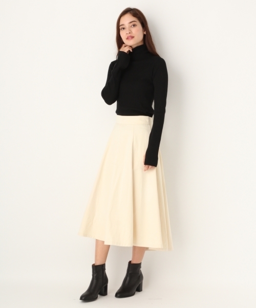 A part by（アパートバイ）の「TCNグログランフレアスカート 770686 （スカート・レディース・グリーン/アイボリー/マスタード/キャメル/パープル/ピンク・LARGE/MEDIUM）」の9枚目の写真