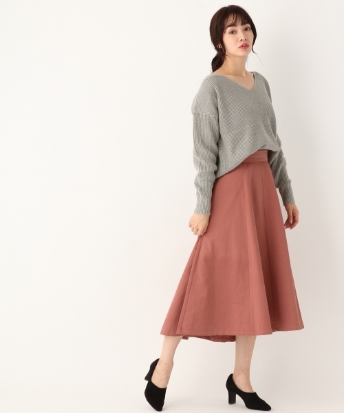 A part by（アパートバイ）の「TCNグログランフレアスカート 770686 （スカート・レディース・グリーン/アイボリー/マスタード/キャメル/パープル/ピンク・LARGE/MEDIUM）」の7枚目の写真