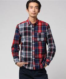 シャギーチェックシャツ