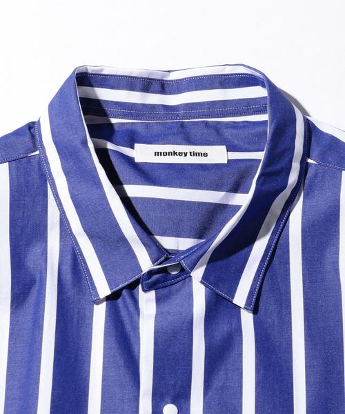 MONKEY TIME(モンキータイム)の「<monkey time> STRIPE SNAP L/S SHIRT/シャツ ◆(シャツ/ブラウス・メンズ・ロイヤルブルー・X-LARGE/LARGE/MEDIUM/SMALL)」の11枚目の写真