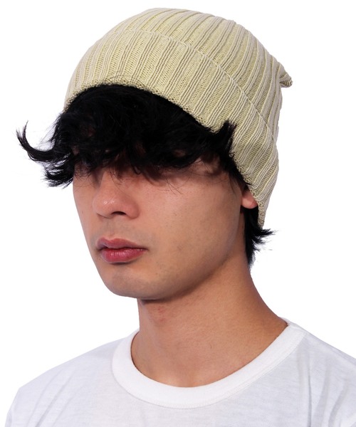 ８(eight)（エイト）の「コットン ニット帽子 ニットキャップ ワッチ（ニットキャップ/ビーニー・メンズ・ブラック/ベージュ/ネイビー/ピンク・FREE）」の18枚目の写真