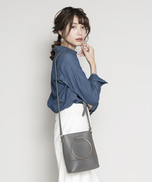PLAIN CLOTHING | ゴールドハンドル2wayバッグ【PLAIN CLOTHING】(ショルダーバッグ)