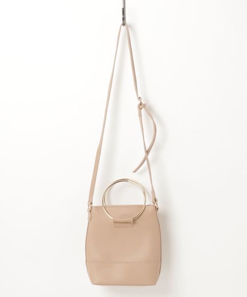 PLAIN CLOTHING（プレーンクロージング）の「ゴールドハンドル2wayバッグ（ショルダーバッグ・レディース・キャメル/ベージュ/グレー/ブラック/ワイン・FREE）」の18枚目の写真