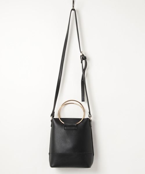 PLAIN CLOTHING（プレーンクロージング）の「ゴールドハンドル2wayバッグ（ショルダーバッグ・レディース・キャメル/ベージュ/グレー/ブラック/ワイン・FREE）」の12枚目の写真