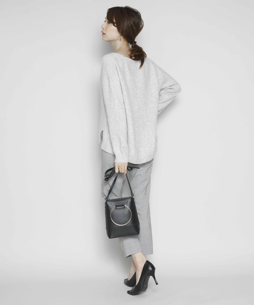 PLAIN CLOTHING（プレーンクロージング）の「ゴールドハンドル2wayバッグ（ショルダーバッグ・レディース・キャメル/ベージュ/グレー/ブラック/ワイン・FREE）」の21枚目の写真