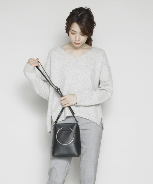 PLAIN CLOTHING（プレーンクロージング）の「ゴールドハンドル2wayバッグ（ショルダーバッグ・レディース・キャメル/ベージュ/グレー/ブラック/ワイン・FREE）」の15枚目の写真