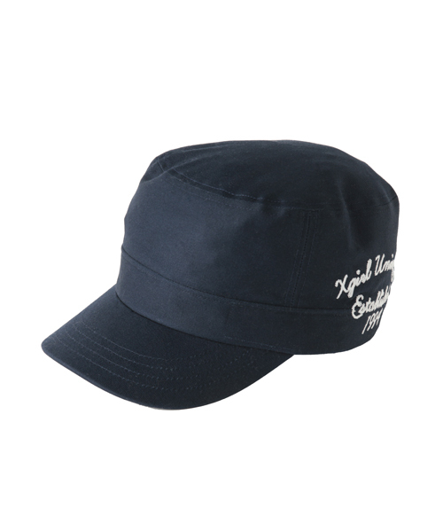 X-girl(エックスガール)の「UNPROFESSIONAL WORK CAP(キャップ・レディース・ブラック/オリーブ/ネイビー・ONE SIZE)」の3枚目の写真