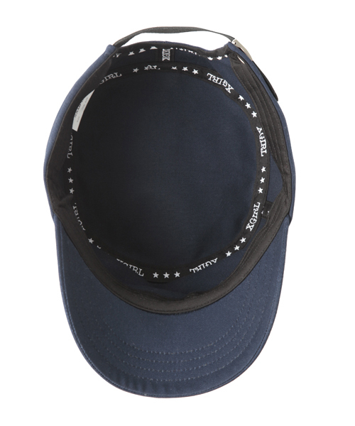 X-girl(エックスガール)の「UNPROFESSIONAL WORK CAP(キャップ・レディース・ブラック/オリーブ/ネイビー・ONE SIZE)」の6枚目の写真