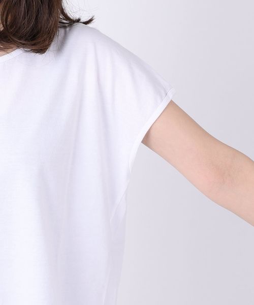 SHIPS Days（シップスデイズ）の「SHIPS Days STANDARD:ソフトコットンクルーネックTEE◆（Tシャツ/カットソー・レディース・ホワイト/ライトグレー/ベージュ/ネイビー/ライトブルー/ラベンダー/ブラック/パープル/キャメル・S～Ｍ/M～Ｌ）」の12枚目の写真