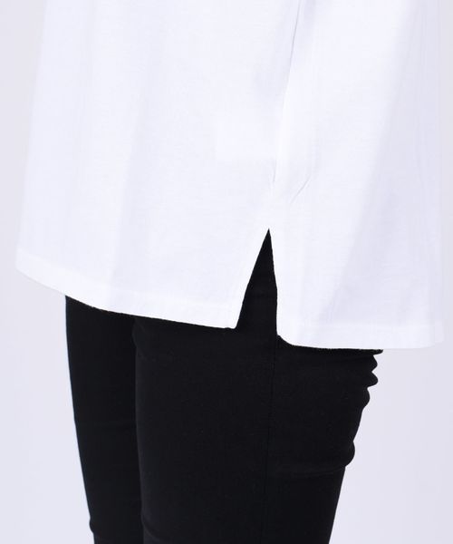 SHIPS Days（シップスデイズ）の「SHIPS Days STANDARD:ソフトコットンクルーネックTEE◆（Tシャツ/カットソー・レディース・ホワイト/ライトグレー/ベージュ/ネイビー/ライトブルー/ラベンダー/ブラック/パープル/キャメル・S～Ｍ/M～Ｌ）」の10枚目の写真