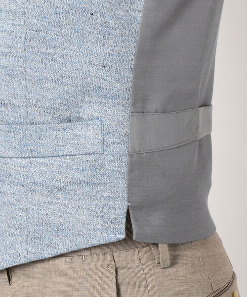 SHIPS（シップス）の「SD: ジャージー リネン メランジ ベスト（ライトブルー）（ベスト・メンズ・ライトブルー・SMALL/MEDIUM/LARGE/X-LARGE）」の8枚目の写真