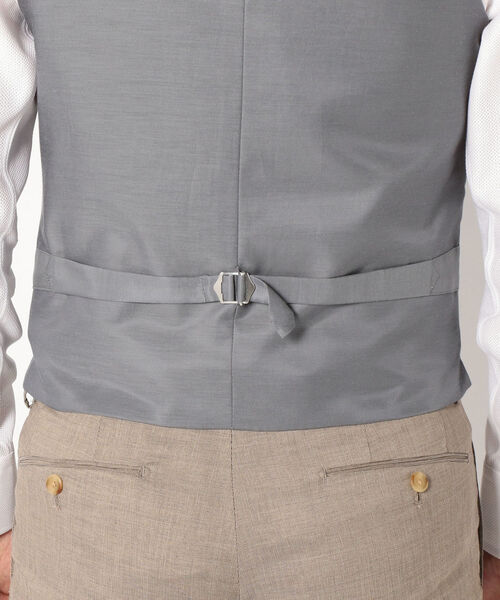 SHIPS（シップス）の「SD: ジャージー リネン メランジ ベスト（ライトブルー）（ベスト・メンズ・ライトブルー・SMALL/MEDIUM/LARGE/X-LARGE）」の9枚目の写真