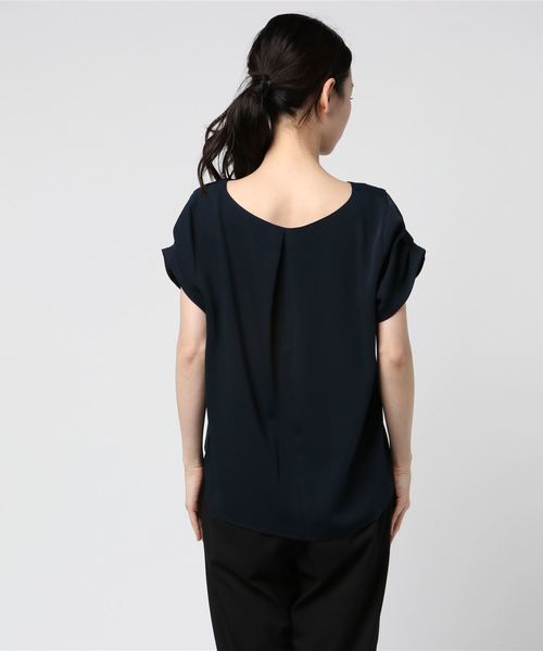 RIVE DROITE（リヴドロワ）の「ダブルクロスタックブラウス（シャツ/ブラウス・レディース・ホワイト/グリーン/ネイビー・FREE）」の5枚目の写真