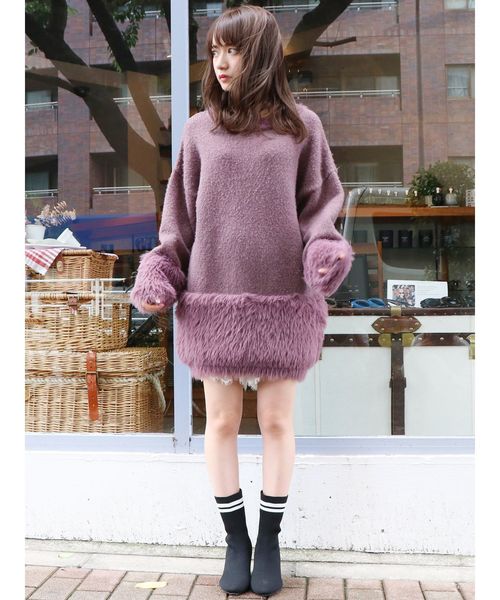 dazzlin（ダズリン）の「ソックスブーツ（ブーツ・レディース・ブラック/ネイビー/グリーン/バーガンディー・MEDIUM/LARGE）」の5枚目の写真