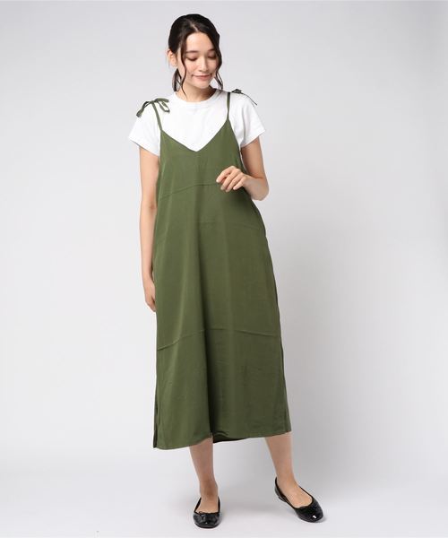 LOWRYS FARM（ローリーズファーム）の「２ＷＡＹキャミワンピース　801632（ワンピース・レディース・ブラック/グリーン/ドット・MEDIUM/LARGE）」の19枚目の写真