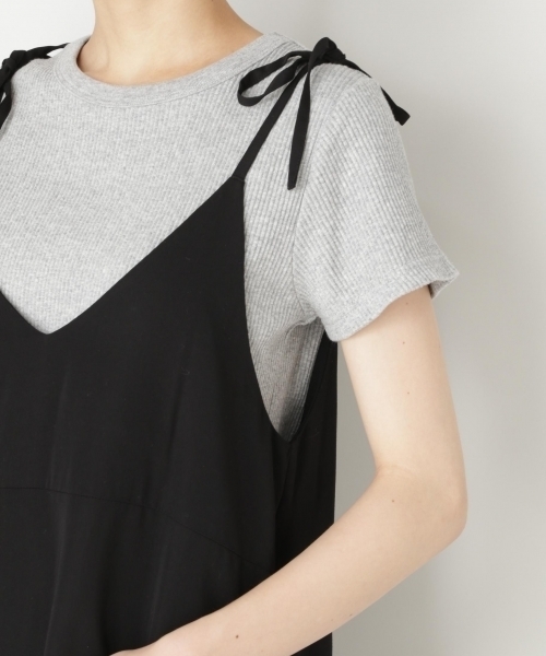 LOWRYS FARM（ローリーズファーム）の「２ＷＡＹキャミワンピース　801632（ワンピース・レディース・ブラック/グリーン/ドット・MEDIUM/LARGE）」の12枚目の写真