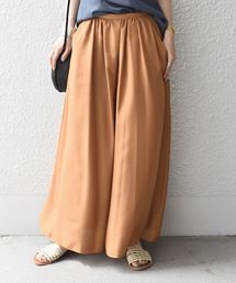 ギャザーワイドパンツ