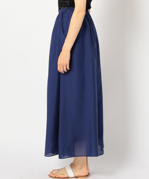 SHIPS(シップス)の「ギャザーワイドパンツ(その他パンツ・レディース・ブラック/ネイビー/キャメル・ONE SIZE)」の5枚目の写真
