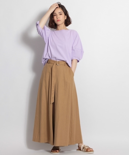 tシャツ Anna Nicola 配色切替えプルオーバー レディース アンナニコラ Anna Nicola 切替えプルオーバー （モカ