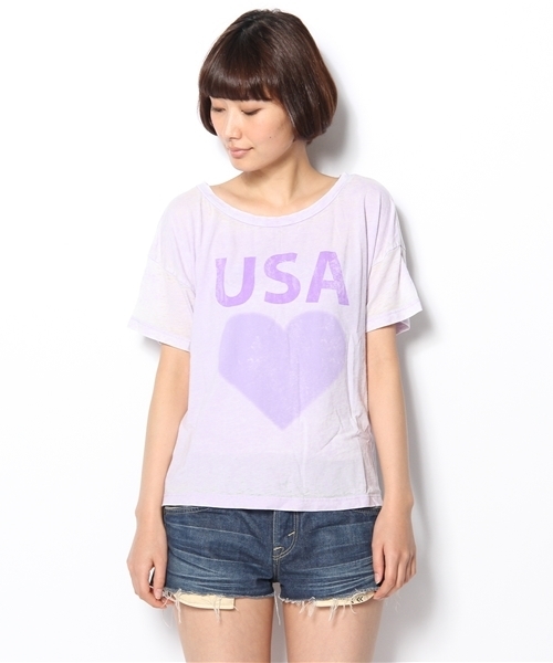 BEAUTY&YOUTH UNITED ARROWS（ビューティーアンドユースユナイテッドアローズ）の「BYBC ♪CHASER 別注プリントTEE（Tシャツ/カットソー・レディース・ホワイト/ダークグレー/ライラック・フリー）」の4枚目の写真