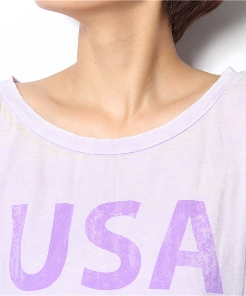 BEAUTY&YOUTH UNITED ARROWS（ビューティーアンドユースユナイテッドアローズ）の「BYBC ♪CHASER 別注プリントTEE（Tシャツ/カットソー・レディース・ホワイト/ダークグレー/ライラック・フリー）」の7枚目の写真