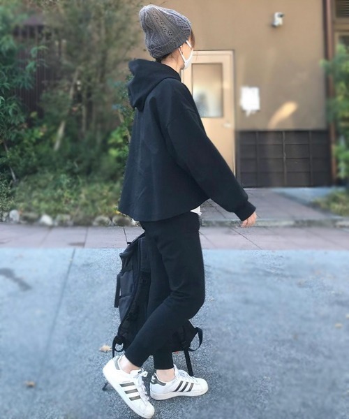 Ruben（ルーベン）の「ケーブル 裏ボア バイカラーニット（ニットキャップ/ビーニー・レディース・ブラック/グレー/マスタード/アイボリー/ワイン/ベージュ・FREE）」の18枚目の写真