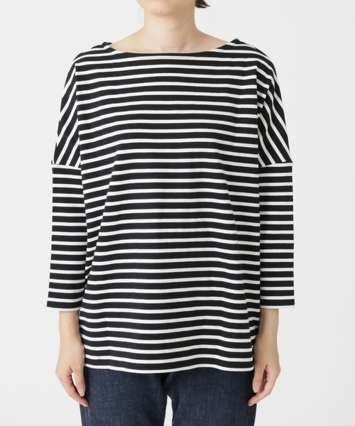 SLOBE IENA(スローブイエナ)の「《WEB限定》2WAYルーズTシャツ◆(Tシャツ/カットソー・レディース・ブラック/ネイビー/ブラック系その他/キャメル・FREE)」の13枚目の写真