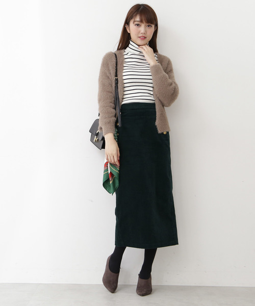N.（N. Natural Beauty Basic）（エヌエヌナチュラルビューティーベーシック）の「フェザーショートカーディガン（カーディガン/ボレロ・レディース・ブラック/ベージュ/ピンク・MEDIUM）」の18枚目の写真