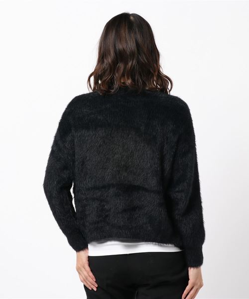 N.（N. Natural Beauty Basic）（エヌエヌナチュラルビューティーベーシック）の「フェザーショートカーディガン（カーディガン/ボレロ・レディース・ブラック/ベージュ/ピンク・MEDIUM）」の17枚目の写真