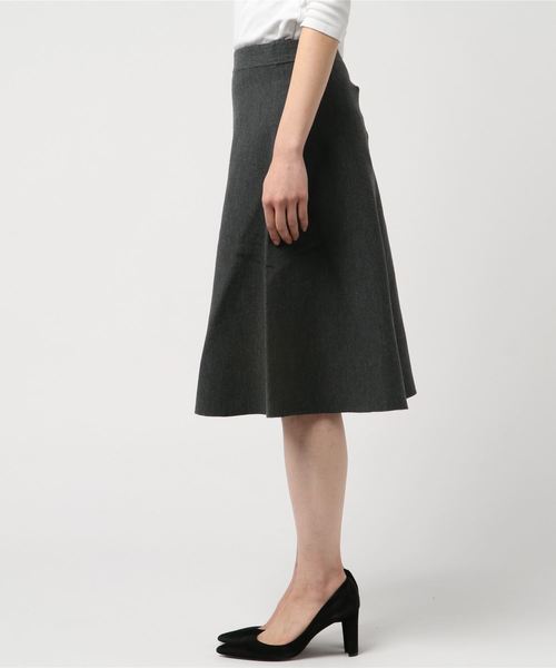 NARACAMICIE（ナラカミーチェ）の「ニットフレアスカート（スカート・レディース・グレー/ブラック・MEDIUM）」の12枚目の写真