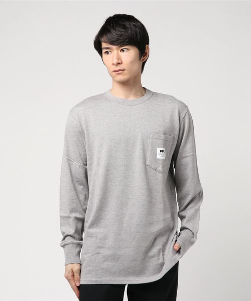 FTC（エフティーシー）の「POCKET L/S TEE（Tシャツ/カットソー・メンズ・ホワイト/ブラック/グレー/ターコイズブルー・SMALL/MEDIUM/LARGE/X-LARGE）」の4枚目の写真