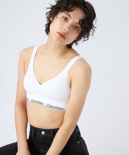 ホット商品 Icon Cotton - スクープ バック ライトリー ラインド ブラレット 下着・アンダーウェア