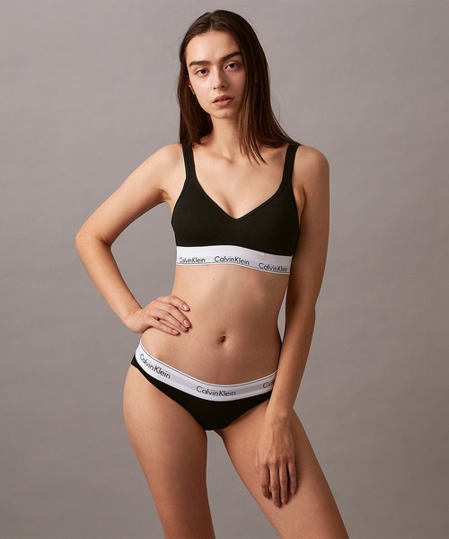 Icon Cotton - スクープ バック ライトリー ラインド ブラレット