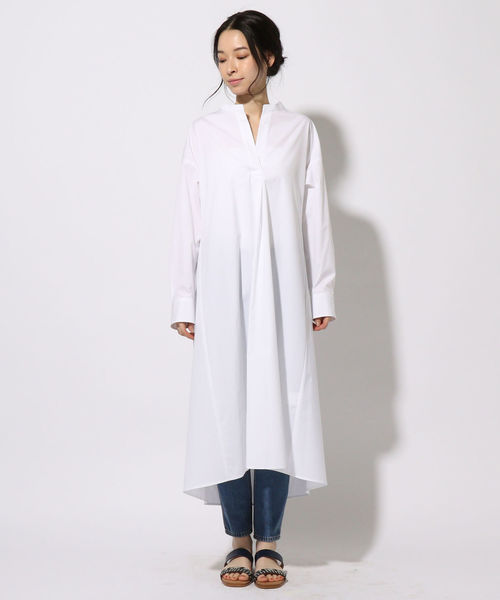 SHIPS(シップス)の「シャツワンピース◇(ワンピース・レディース・ホワイト・ONE SIZE)」の5枚目の写真