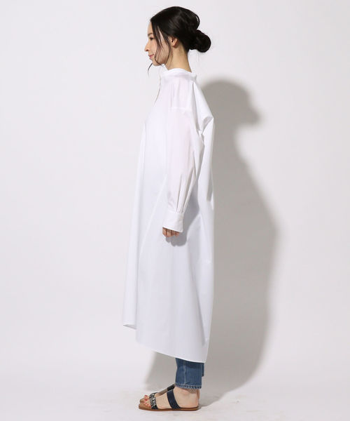 SHIPS(シップス)の「シャツワンピース◇(ワンピース・レディース・ホワイト・ONE SIZE)」の6枚目の写真