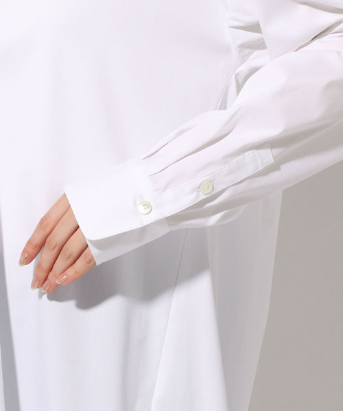 SHIPS(シップス)の「シャツワンピース◇(ワンピース・レディース・ホワイト・ONE SIZE)」の10枚目の写真