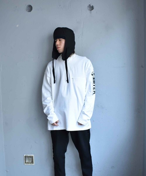 トップス Eddie Bauer EBTEK Embroidery Sweatshirt 古着 90s Eddie Bauer 「EBTEK」 3カラー ハーフジップ ライト