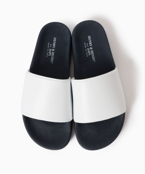 HENRY&HENRY（ヘンリーアンドヘンリー）の「HENRY&HENRY: 180 SLIDES シャワーサンダル（サンダル・メンズ・ホワイト/ブラック/ネイビー・40/42）」の4枚目の写真