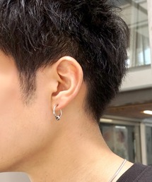 SBG（エスビー）の「SBG 金属アレルギー対応 メンズ ステンレスフェイクフープピアス   イヤリング（イヤリング）」