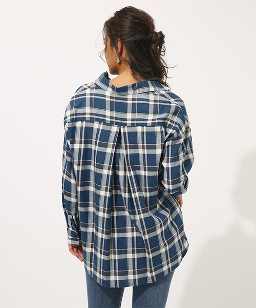 MADRAS CHECK SHIRT/マドラスチェックシャツ（シャツ/ブラウス）｜AZUL