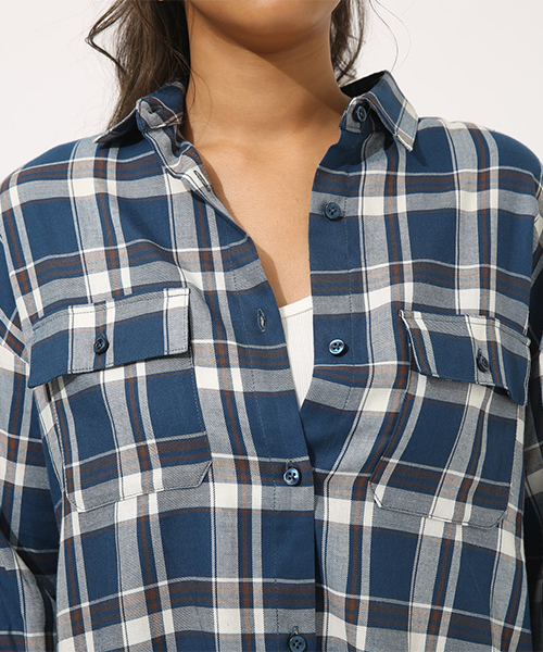 MADRAS CHECK SHIRT/マドラスチェックシャツ（シャツ/ブラウス）｜AZUL