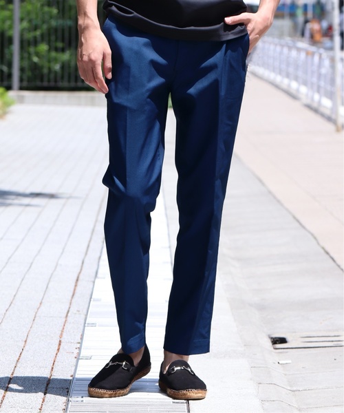 EDIFICE（エディフィス）の「SOLOTEX シャンブレーツイルパンツ（その他パンツ・メンズ・チャコールグレー/ブラック/ベージュ/カーキ/ブルー/ブルー系その他・X-LARGE/SMALL/MEDIUM/LARGE）」の6枚目の写真