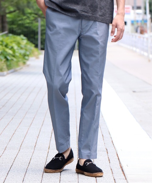 EDIFICE（エディフィス）の「SOLOTEX シャンブレーツイルパンツ（その他パンツ・メンズ・チャコールグレー/ブラック/ベージュ/カーキ/ブルー/ブルー系その他・X-LARGE/SMALL/MEDIUM/LARGE）」の5枚目の写真