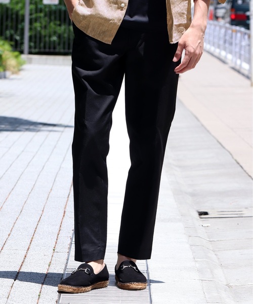 EDIFICE（エディフィス）の「SOLOTEX シャンブレーツイルパンツ（その他パンツ・メンズ・チャコールグレー/ブラック/ベージュ/カーキ/ブルー/ブルー系その他・X-LARGE/SMALL/MEDIUM/LARGE）」の2枚目の写真