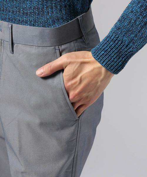 EDIFICE（エディフィス）の「SOLOTEX シャンブレーツイルパンツ（その他パンツ・メンズ・チャコールグレー/ブラック/ベージュ/カーキ/ブルー/ブルー系その他・X-LARGE/SMALL/MEDIUM/LARGE）」の14枚目の写真