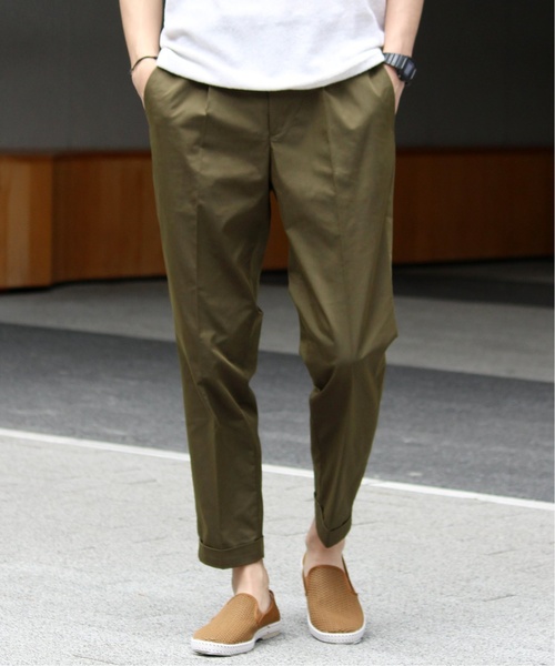 EDIFICE（エディフィス）の「C/Pe Light Twill 1プリーツ アンクルパンツ（その他パンツ・メンズ・ブラック/カーキ/ベージュ・X-LARGE/MEDIUM/LARGE/SMALL）」の3枚目の写真