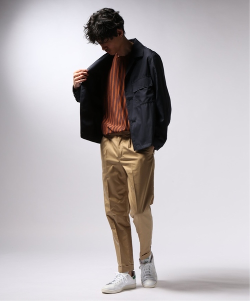 EDIFICE（エディフィス）の「C/Pe Light Twill 1プリーツ アンクルパンツ（その他パンツ・メンズ・ブラック/カーキ/ベージュ・X-LARGE/MEDIUM/LARGE/SMALL）」の4枚目の写真